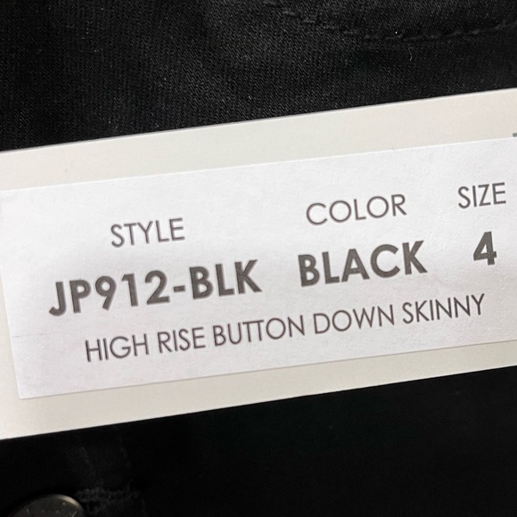 Just USA Black High Rise Button Down Skinny Jeans - Picture 6 of 6